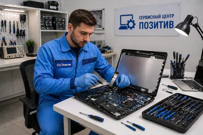 Замена шлейфа матрицы ноутбука в Липецке