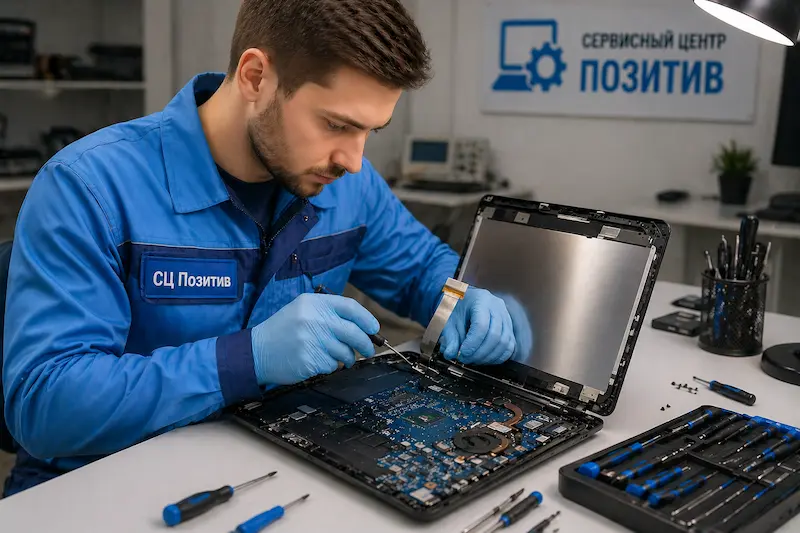 Ремонт шлейфа матрицы ноутбука в Липецке