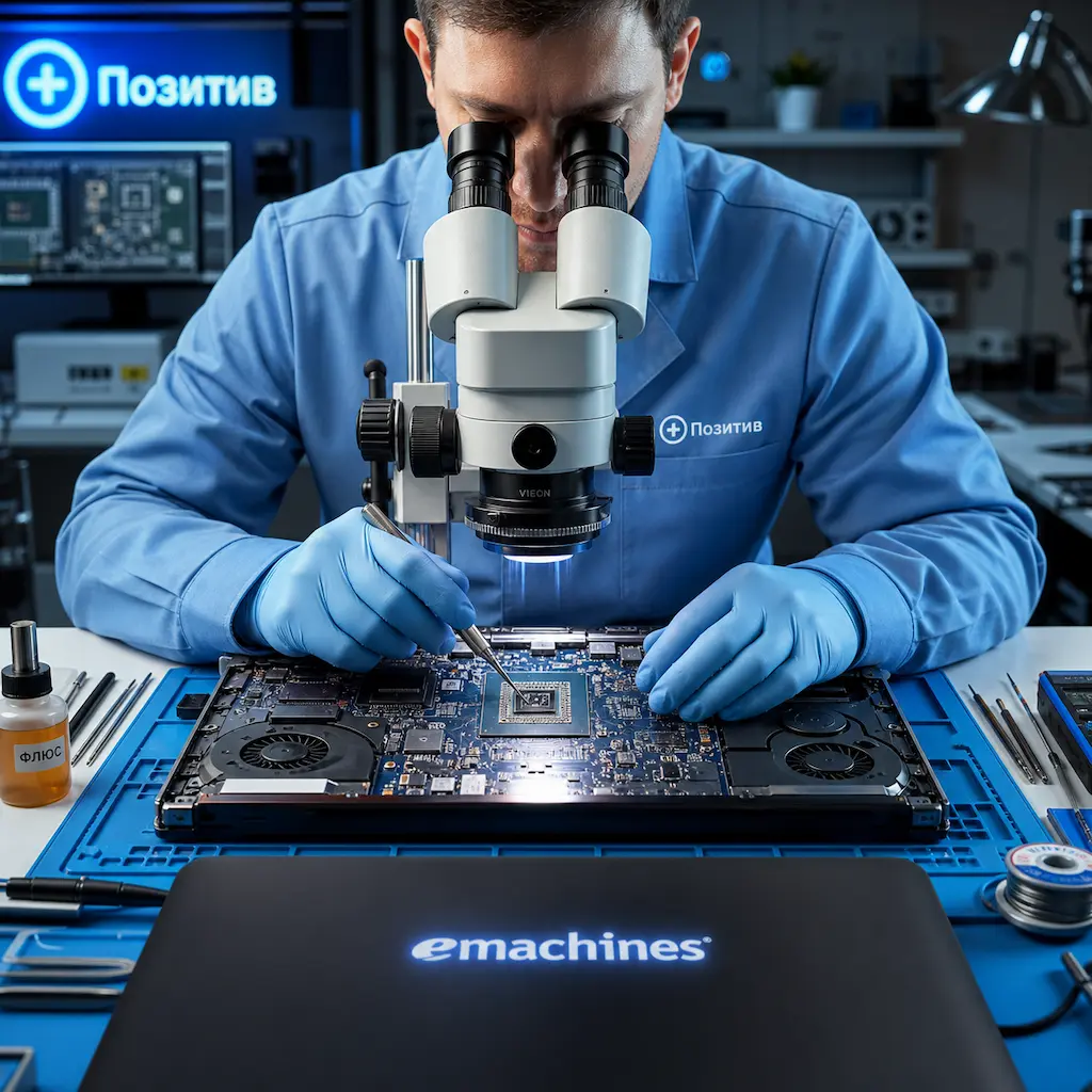 Замена видеокарты ноутбука Emachines в Липецке