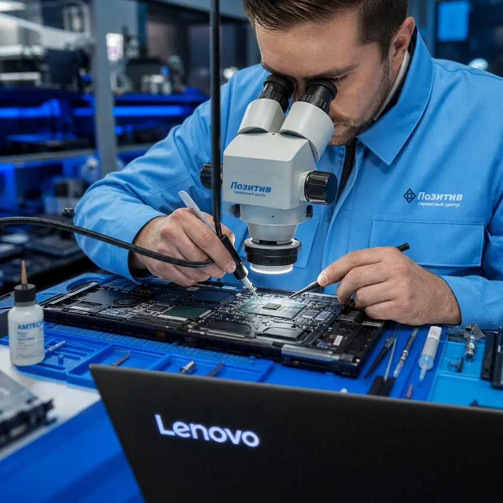 Замена видеокарты ноутбука Lenovo в Липецке