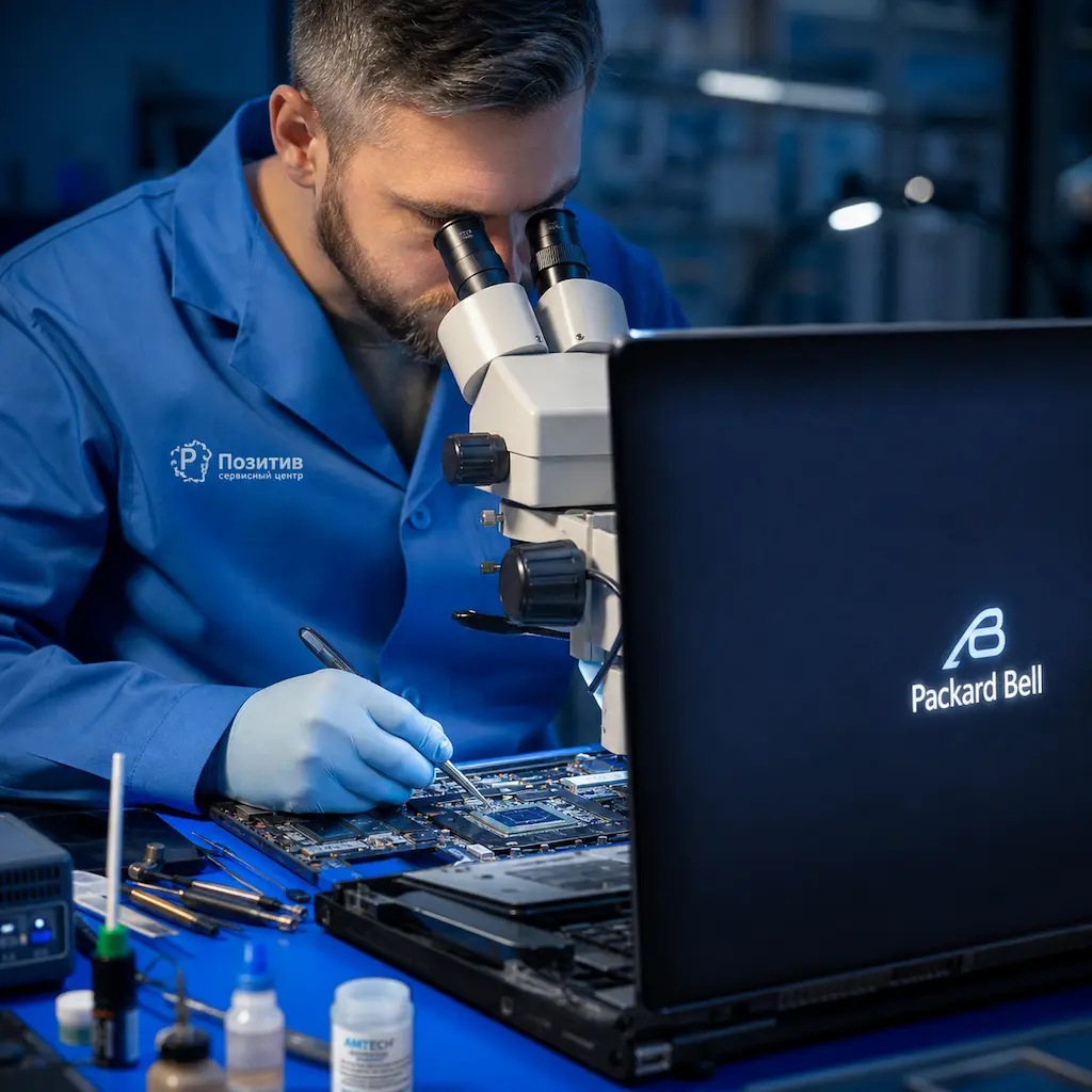 Замена видеокарты ноутбука Packard Bell в Липецке