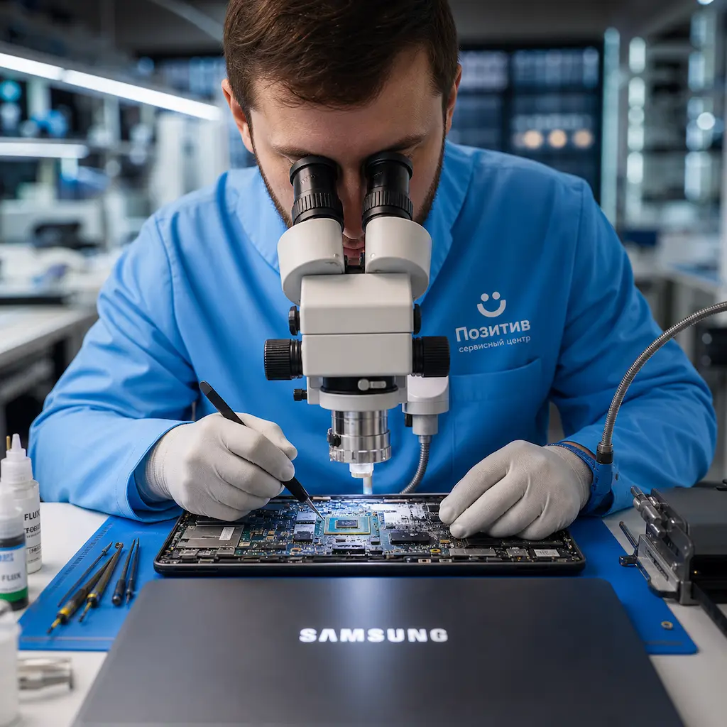 Замена видеокарты ноутбука Samsung в Липецке