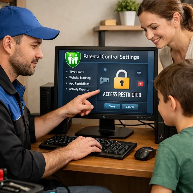 Родительский контроль на компьютере и ноутбуке в Липецке