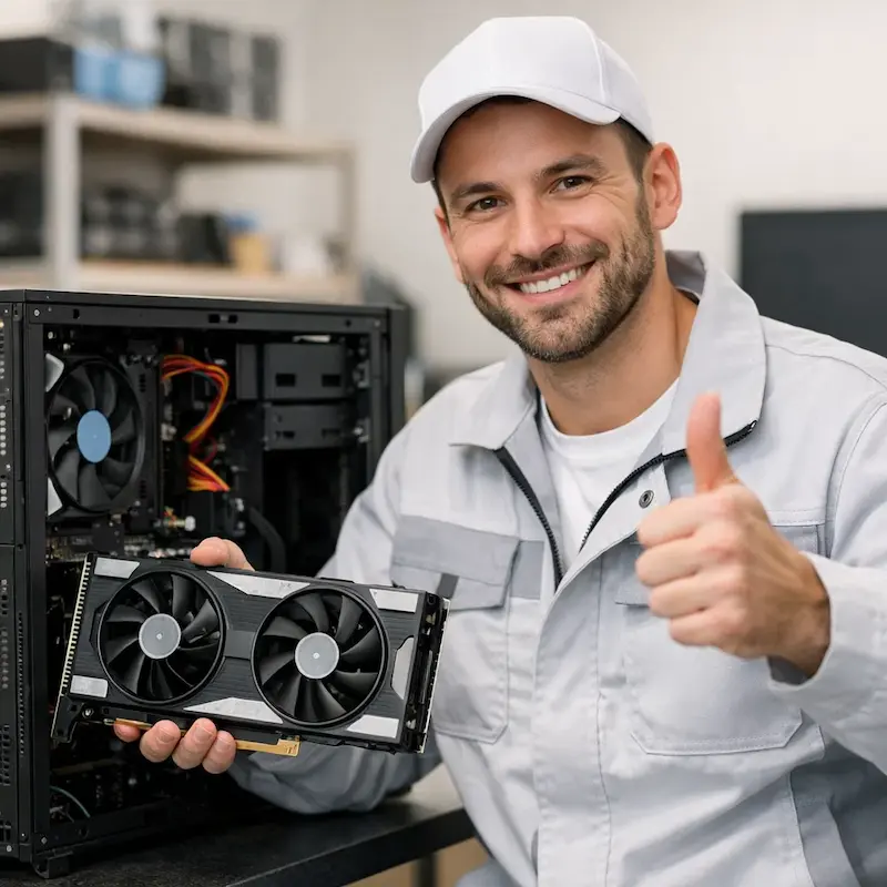 установка видеокарты на ПК в Липецке