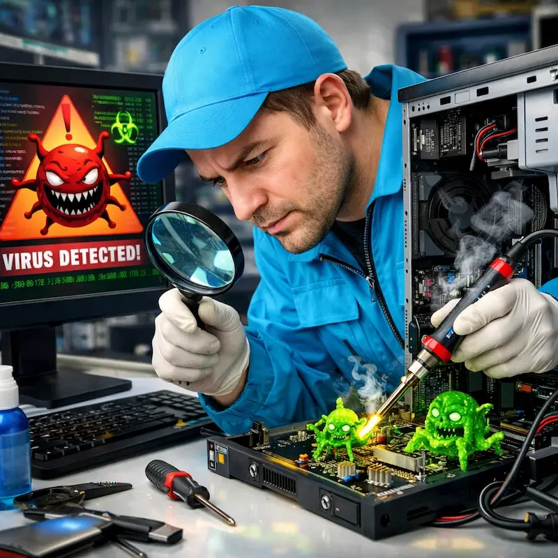 Вылечить компьютерный вирус в Липецке